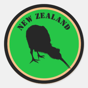 Adesivo Nova Zelândia e Kiwi Bird - design Royal Kiwi