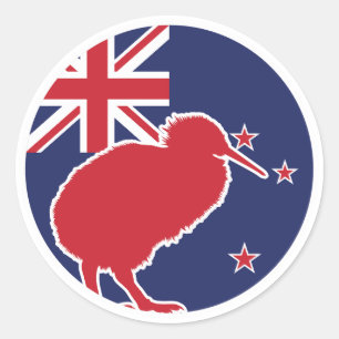Adesivo Nova Zelândia Kiwi New Zealander National Fla