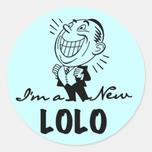 Adesivo Novas camisetas e presentes do Lolo sorridentes