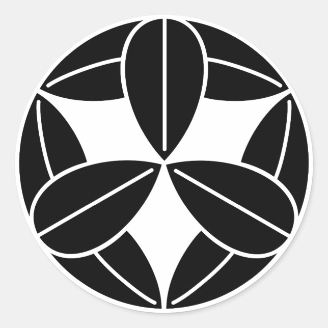 Adesivo Nove folhas de bambu (Frente)