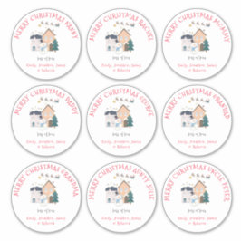 Adesivo Nove Grandes Nomes Diferentes Sleigh Feliz Natal