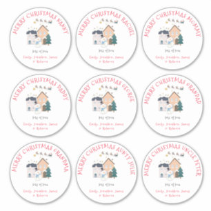 Adesivo Nove Grandes Nomes Diferentes Suspiram Feliz Natal