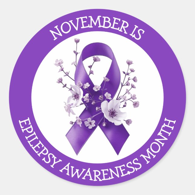 Adesivo November is Epilepsy Awareness Month (Frente)