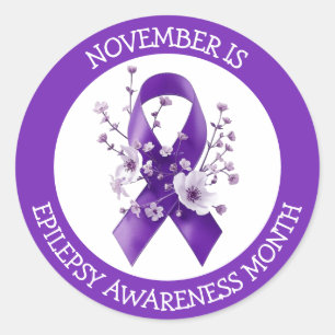 Adesivo Novembro é o Mês de Conscientização sobre Epilepsi