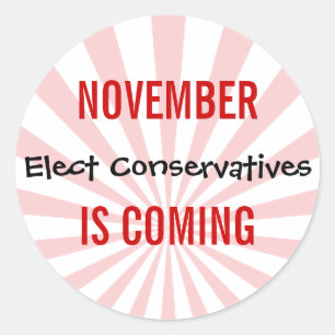 Adesivo NOVEMBRO ESTÁ VINDO - eleja conservadores