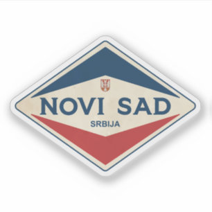 Adesivo Novi Sad Sérvia Vintage