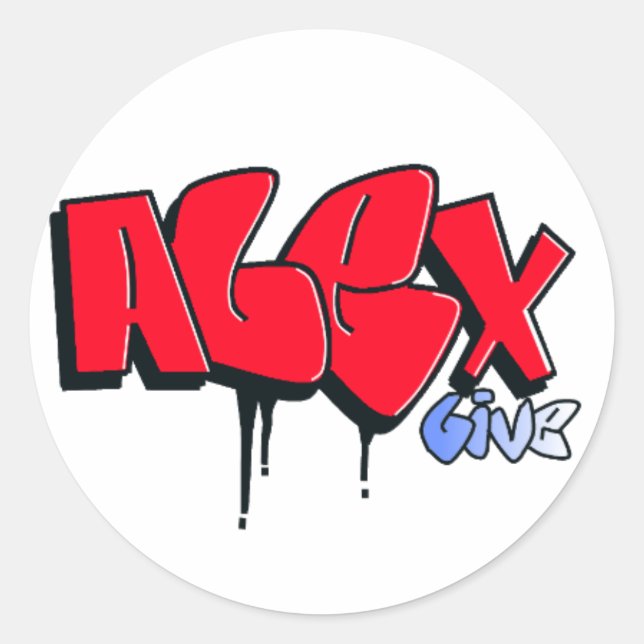 Adesivo Novo Alex Live Sticker (Frente)