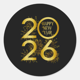 Adesivo Novo ano de 2026 Fireworks - Feliz ano novo 2026