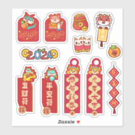 Adesivo Novo Ano Lunar Chinês 2024