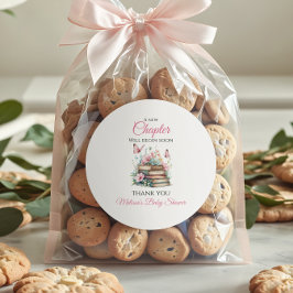 Adesivo Novo Capítulo Chá de fraldas De Livro De Histórias