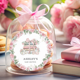 Adesivo Novo Capítulo Chá de fraldas Floral do Storybook