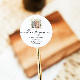 Adesivo Novo Capítulo Começa Chá de Bebê das Flores Silves