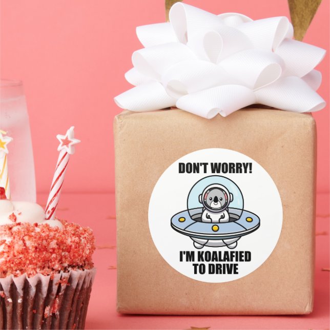 Adesivo Novo driver de Koala Bonito, sou Koalafied para di (Festa)