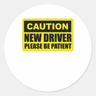 Adesivo Novo Driver De Precaução - Por Favor Seja Paciente