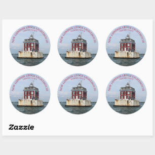 Adesivo Novo farol de Londres, CT Round Sticker