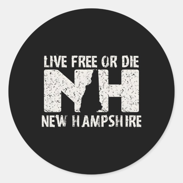 Adesivo Novo Hampshire Live Free Ou Die Product (Frente)