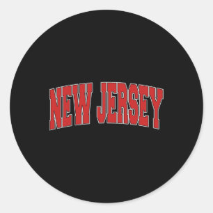 Adesivo Novo Jersey EUA Estado Nj Estilo Varsity Vintage E