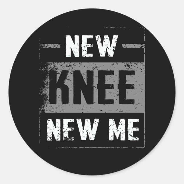 Adesivo Novo joelho me substituindo cirurgias após operaçã (Frente)