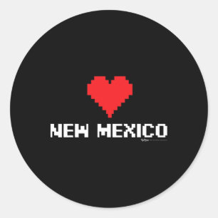 Adesivo Novo México Estado Gamer de 8 bits
