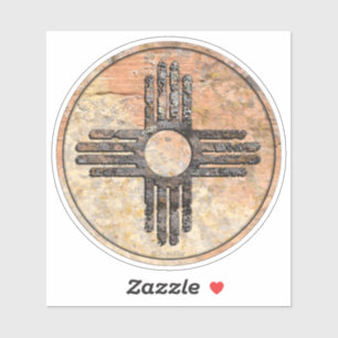 Adesivo Novo México Zia - Conversando Desfiladeiros, Novo 