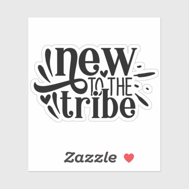 Adesivo Novo na tribo, novo nascer bebê (Folha)