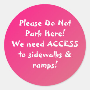 Adesivo NOVO! Não Estacione Aqui, VESTIDOS!