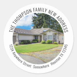 Adesivo Novo Nome de Foto Residencial Nome de Retorno Ende