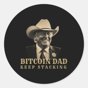 Adesivo NOVO! Pai Bitmoeda Trump Btc Pai Casa Bitmoney Man