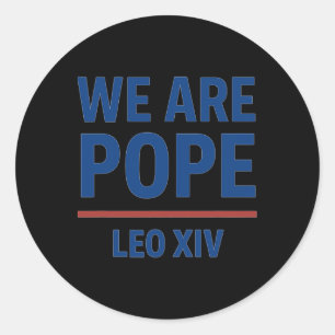 Adesivo Novo Papa Americano Leo Xiv