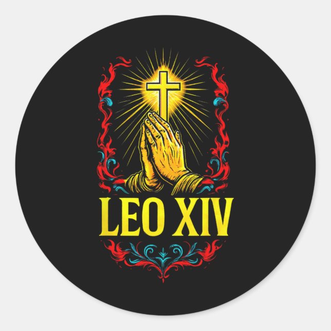 Adesivo Novo Papa Leo Xiv (Frente)