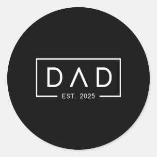 Adesivo Novo papai S Pai Est 2025 Primeiro Dia de os pais