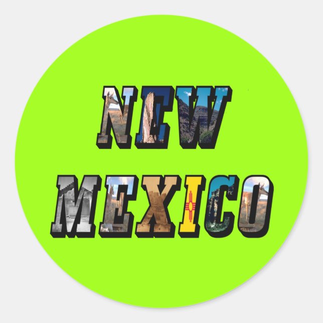 Adesivo Novo Texto da Imagem do México (Frente)