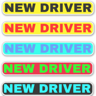 Adesivo Novo texto do driver - Novo driver simples