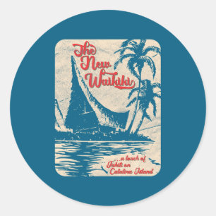 Adesivo Novo Tiki Bar Waikiki Estilo Havaiano Retro Estilo