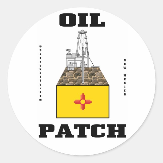 Adesivo Novo Vinheta de Patch de Petróleo no México,Campo  (Frente)