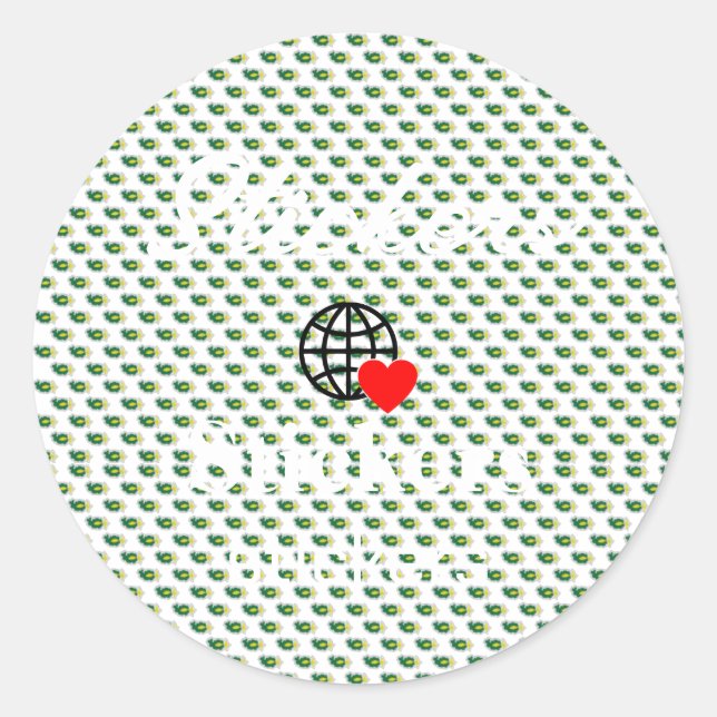 Adesivo Novos Stickers de Logotipo de Texto Personalizados (Frente)