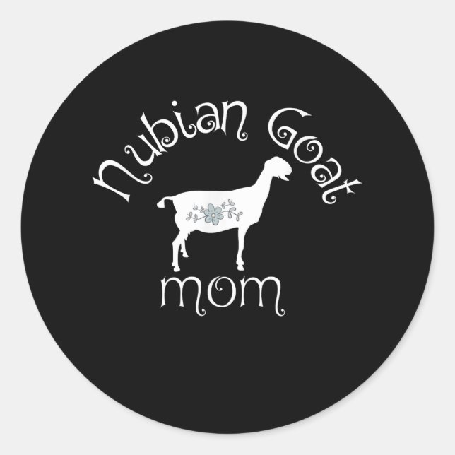 Adesivo Nubian Goat Mãe Gift (Frente)