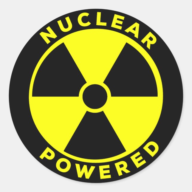 Adesivo Nuclear Powered (Frente)