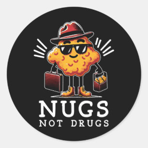 Adesivo Nuggets Crocantes Não Drogas