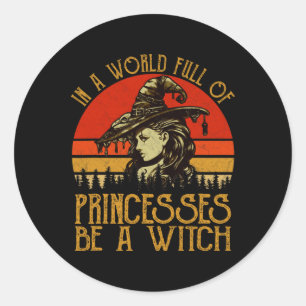 Adesivo Num Cheio Mundial De Princesas, Seja Uma Bruxa Vin