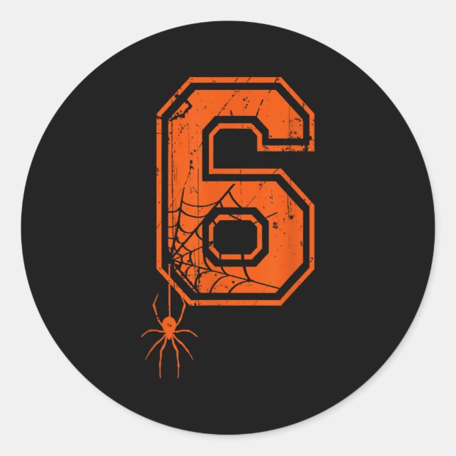 Adesivo Number 6 67 Meme Halloween Sder Costume Matching G (Frente)