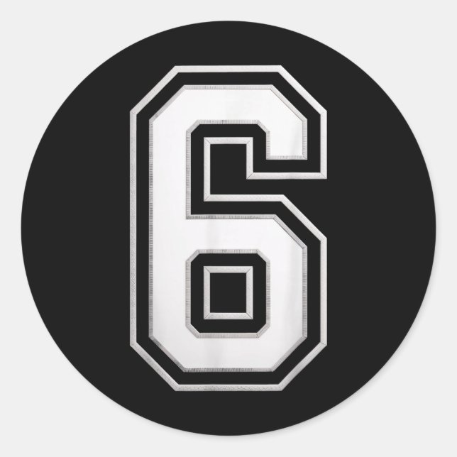 Adesivo Number 6 67 Meme Matching  (Frente)