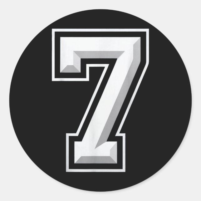 Adesivo Number 7 67 Meme Matching  (Frente)