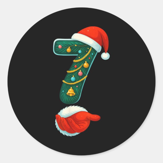 Adesivo Number 7 6 Meme 67 Couple Pajamas Christmas Matchi (Frente)