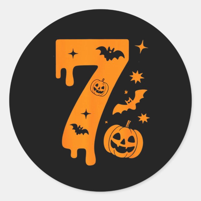 Adesivo Number 7 Six Seven 6 7 Meme Funny Design Couples H (Frente)