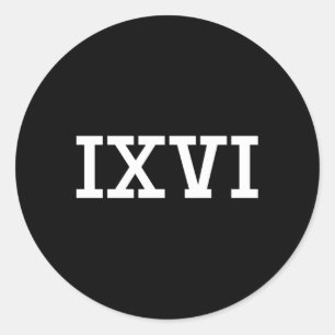 Adesivo Numerais Ro Antigos 96