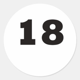 Adesivo Número 18