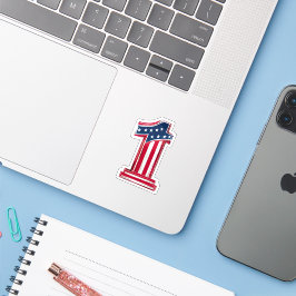 Adesivo Número 1 americano