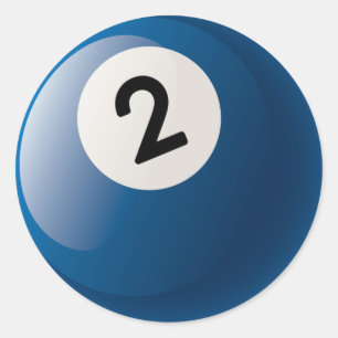 ADESIVO NÚMERO 2 BILLIARDS BALL