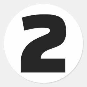 Adesivo Número 2 dois